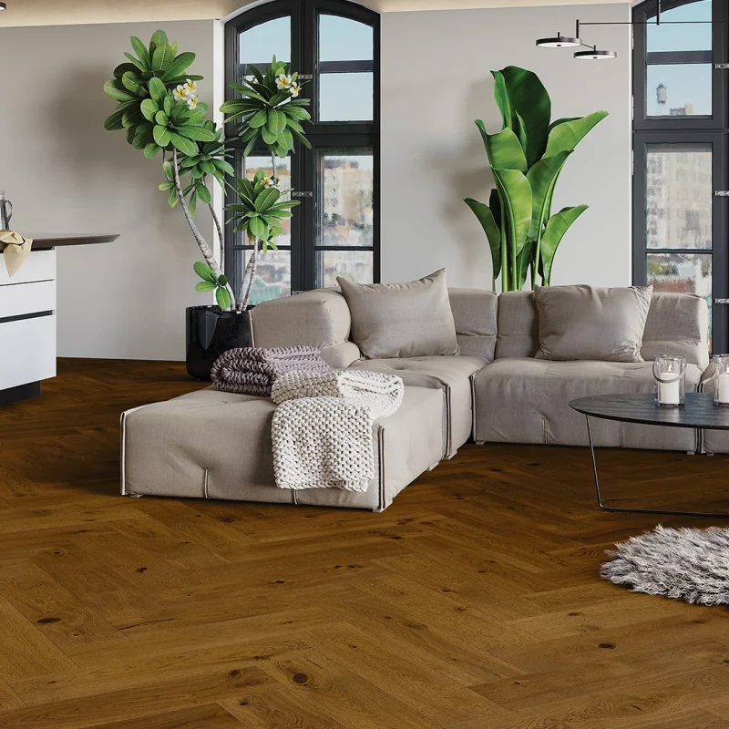 Stejar Brown Sugar Herringbone 180 photo1